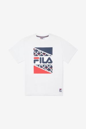 FILA Harden Tee Shirts White,Kids Clothing | CA.MGODWJ824